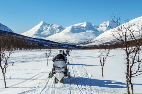 Snowmobiling Fun In Norway