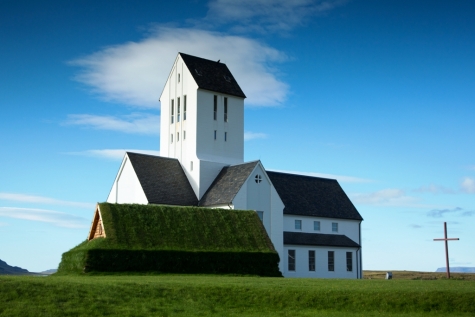 The White Church Cathedral Of Skalholt