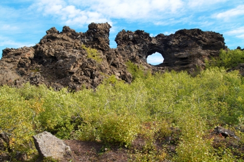  A Large Area Of Unusually Shaped Lava Fields 