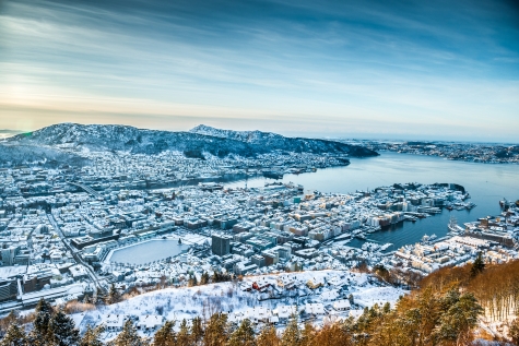 Winter Scenes Over Bergen 