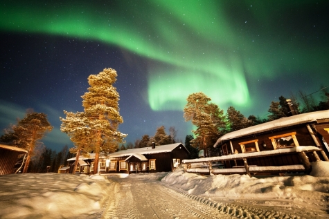 Aurora Swirling Over Nellim 