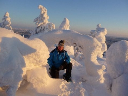 Snowshoeing in Finland