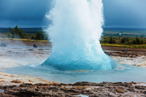 The Phase Of The Eruption Of The Geyser