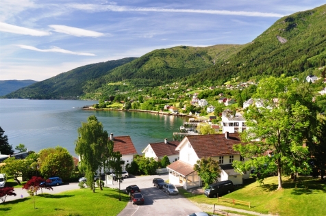 View over Balestrand Village 