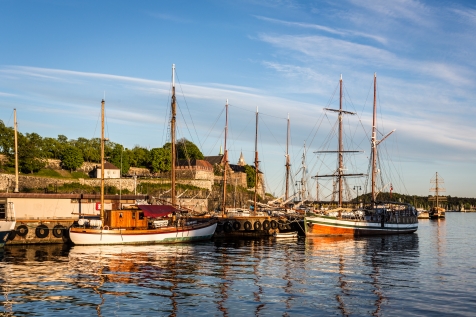 Sunset Over Oslo Harbour 